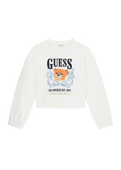 Guess Bluza J6GQ00 KA6R4 Biały Relaxed Fit ze sklepu MODIVO w kategorii Bluzy dziewczęce - zdjęcie 189135723