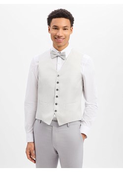 JOOP! Męska modułowa kamizelka garniturowa Mężczyźni Modern Fit srebrny w kropki ze sklepu vangraaf w kategorii Kamizelki męskie - zdjęcie 189136941