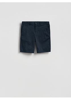 Reserved - Szorty regular z lyocellem - granatowy ze sklepu Reserved w kategorii Spodnie męskie - zdjęcie 189137100