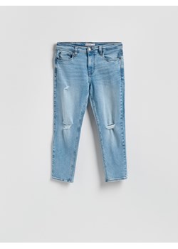 Reserved - Jeansy carrot slim z przetarciami - niebieski ze sklepu Reserved w kategorii Jeansy męskie - zdjęcie 189137143