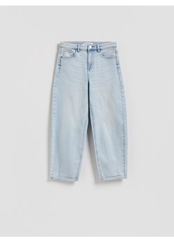 Reserved - Jeansy barrel leg - niebieski ze sklepu Reserved w kategorii Jeansy damskie - zdjęcie 189138542