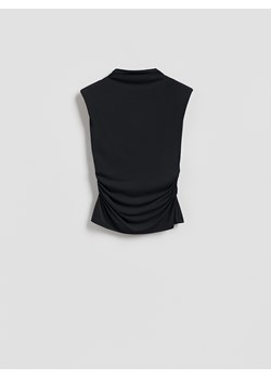 Reserved - Top z modalem - ciemnoszary ze sklepu Reserved w kategorii Bluzki damskie - zdjęcie 189138604
