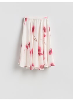 Reserved - Wzorzysta spódnica z lyocellem - wielobarwny ze sklepu Reserved w kategorii Spódnice - zdjęcie 189138720