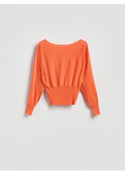 Reserved - Bluzka ze ściągaczem Nasa - pomarańczowy ze sklepu Reserved w kategorii Bluzki damskie - zdjęcie 189138731