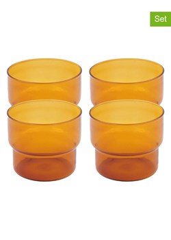 Ard'time Szklanki (4 szt.) "Ambre" w kolorze pomarańczowym - 280 ml ze sklepu Limango Polska w kategorii Naczynia - zdjęcie 189140190