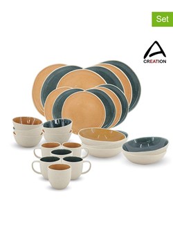 Ard'time 30-częściowy zestaw "Coralia" w kolorze beżowo-pomarańczowo-zielonym ze sklepu Limango Polska w kategorii Naczynia - zdjęcie 189140294