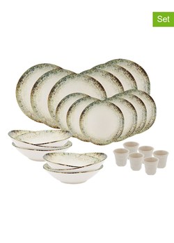Ard'time 24-częściowy zestaw "Jade" w kolorze zielono-beżowym ze sklepu Limango Polska w kategorii Naczynia - zdjęcie 189140453