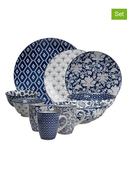 Ard'time 30-częściowy zestaw "Majorelle" w kolorze niebiesko-białym ze sklepu Limango Polska w kategorii Naczynia - zdjęcie 189140530