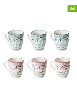Ard'time Kubki (6 szt.) "Mandala" w kolorze błękitno-różowym - 340 ml ze sklepu Limango Polska w kategorii Dzbanki i zaparzacze - zdjęcie 189140531