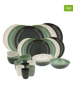 Ard'time 30-częściowy zestaw "Mila" w kolorze zielono-białym ze sklepu Limango Polska w kategorii Naczynia - zdjęcie 189140562