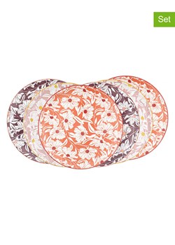 Ard'time Talerze obiadowe (6 szt.) w kolorze pomarańczowo-fioletowo-różowym - Ø 27cm ze sklepu Limango Polska w kategorii Naczynia - zdjęcie 189140614