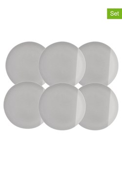 Ard'time Talerze obiadowe (6 szt.) "Terre De Sienne" w kolorze szaro-białym - Ø 26,5 cm ze sklepu Limango Polska w kategorii Naczynia - zdjęcie 189140841