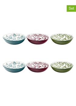 Ard'time Talerze głębokie (6 szt.) w kolorze zielono-niebiesko-fioletowym -  Ø 27 cm ze sklepu Limango Polska w kategorii Naczynia - zdjęcie 189140944