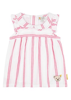 Steiff Sukienka w kolorze biało-jasnoróżowym ze sklepu Limango Polska w kategorii Sukienki niemowlęce - zdjęcie 189141232