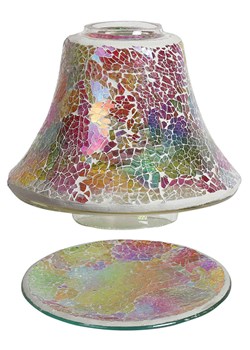 Woodbridge Klosz "Rainbow Crackle" ze wzorem do świec - wys. 16 x Ø 16 cm ze sklepu Limango Polska w kategorii Świece i dyfuzory - zdjęcie 189142423