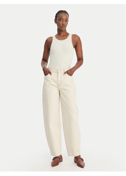 BOSS Top C_Eplie 50553479 Écru Slim Fit ze sklepu MODIVO w kategorii Bluzki damskie - zdjęcie 189142771