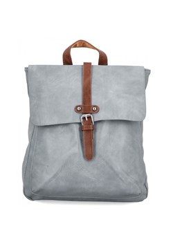 Duży Plecak Damski w stylu Vintage firmy Herisson 1502A512 Jasno Szary ze sklepu PaniTorbalska w kategorii Plecaki - zdjęcie 189143283