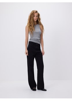 Reserved - Jeansy wide leg - czarny ze sklepu Reserved w kategorii Jeansy damskie - zdjęcie 189144953