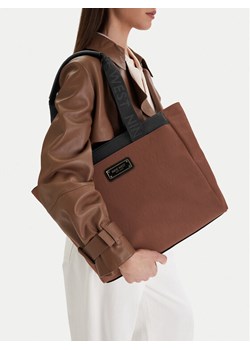 Torebka Nine West CEO-Brielle-LA374-4705 Brązowy ze sklepu eobuwie.pl w kategorii Torby Shopper bag - zdjęcie 189145104