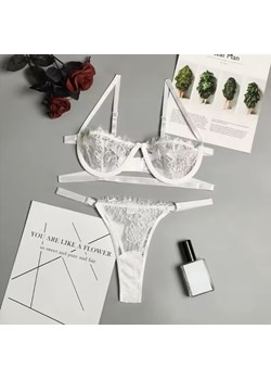 Klasyczny koronkowy komplet bielizny - Biały S ze sklepu Intimica.pl w kategorii Komplety bielizny damskiej - zdjęcie 189146500