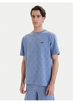 BOSS T-Shirt Member 50558867 Błękitny Relaxed Fit ze sklepu MODIVO w kategorii T-shirty męskie - zdjęcie 189146782