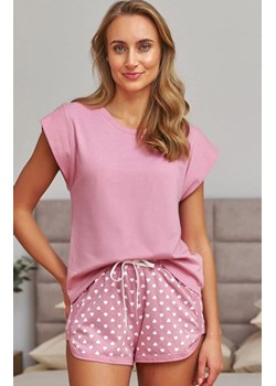 Doctor Nap piżama damska ze spodenkami w serca PM.7457.HEARTS, Kolor różowy, Rozmiar S, Doctor Nap ze sklepu Intymna w kategorii Piżamy damskie - zdjęcie 189147081