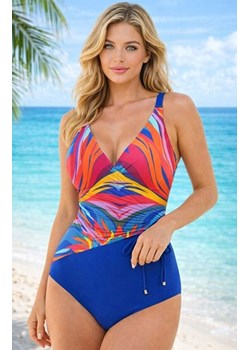Strój kąpielowy jednoczęściowy Self S 1069 V1LN7 Larnaca 7, Kolor niebieski-wzór, Rozmiar M, Self ze sklepu Intymna w kategorii Stroje kąpielowe - zdjęcie 189147221