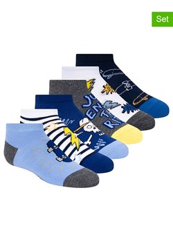 Skechers Skarpety (6 par) w kolorze granatowo-szaro-niebieskim ze sklepu Limango Polska w kategorii Skarpetki dziecięce - zdjęcie 189147561