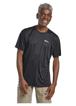 Jack Wolfskin Koszulka funkcyjna "Tech T" w kolorze czarnym ze sklepu Limango Polska w kategorii T-shirty męskie - zdjęcie 189151011