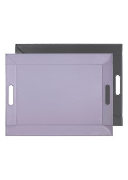 FREEFORM Taca dwustronna w kolorze fioletowo-kremowym - 45 x 35 cm ze sklepu Limango Polska w kategorii Misy i tace dekoracyjne - zdjęcie 189152270