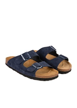 BABUNKERS Family Skórzane klapki w kolorze granatowym ze sklepu Limango Polska w kategorii Klapki męskie - zdjęcie 189153102