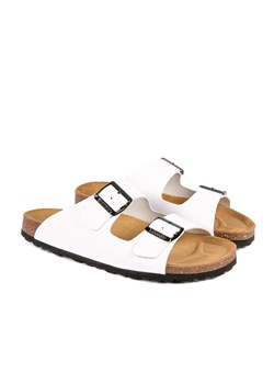 BABUNKERS Family Skórzane klapki w kolorze białym ze sklepu Limango Polska w kategorii Klapki męskie - zdjęcie 189153122