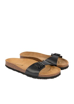 BABUNKERS Family Skórzane klapki w kolorze czarnym ze sklepu Limango Polska w kategorii Klapki męskie - zdjęcie 189153212