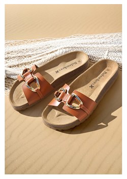 BABUNKERS Family Skórzane klapki w kolorze brązowym ze sklepu Limango Polska w kategorii Klapki damskie - zdjęcie 189153831