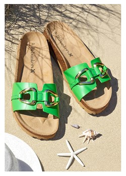 BABUNKERS Family Skórzane klapki w kolorze zielonym ze sklepu Limango Polska w kategorii Klapki damskie - zdjęcie 189153843