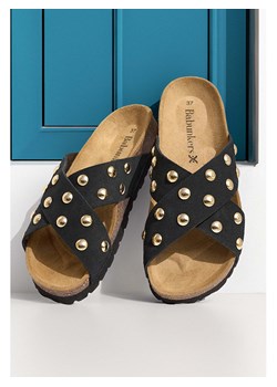 BABUNKERS Family Skórzane klapki w kolorze czarnym ze sklepu Limango Polska w kategorii Klapki damskie - zdjęcie 189153903