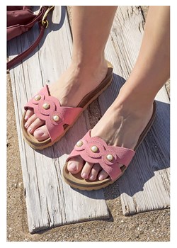 BABUNKERS Family Skórzane klapki w kolorze różowym ze sklepu Limango Polska w kategorii Klapki damskie - zdjęcie 189154083