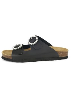 BABUNKERS Family Skórzane klapki w kolorze czarnym ze sklepu Limango Polska w kategorii Klapki damskie - zdjęcie 189154263