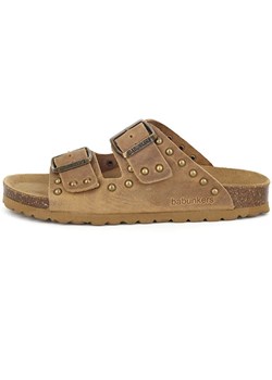 BABUNKERS Family Skórzane klapki w kolorze jasnobrązowym ze sklepu Limango Polska w kategorii Klapki damskie - zdjęcie 189154373
