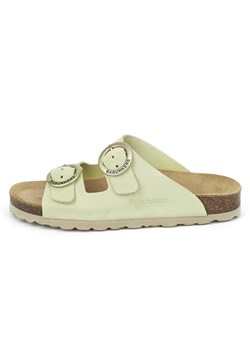 BABUNKERS Family Skórzane klapki w kolorze zielonym ze sklepu Limango Polska w kategorii Klapki damskie - zdjęcie 189154513