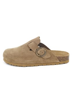 BABUNKERS Family Skórzane chodaki w kolorze jasnobrązowym ze sklepu Limango Polska w kategorii Klapki damskie - zdjęcie 189154593