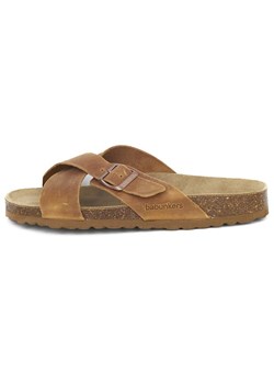 BABUNKERS Family Skórzane klapki w kolorze brązowym ze sklepu Limango Polska w kategorii Klapki męskie - zdjęcie 189154762