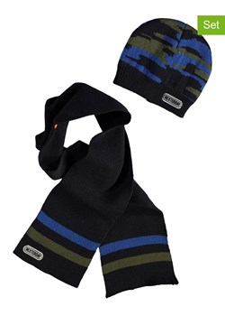 Tygo &amp; Vito 2-częściowy zestaw zimowy w kolorze czarnym ze sklepu Limango Polska w kategorii Czapki dziecięce - zdjęcie 189155011