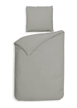 Heckett Lane Komplet pościeli satynowej "Banda" w kolorze szarym ze sklepu Limango Polska w kategorii Pościele - zdjęcie 189156074