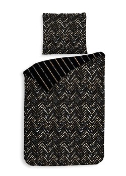 Heckett Lane Komplet pościeli satynowej "Maxime" w kolorze czarnym ze sklepu Limango Polska w kategorii Pościele - zdjęcie 189156383