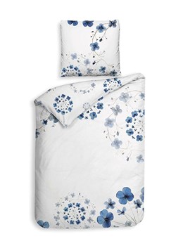 Heckett Lane Komplet pościeli satynowej "Zoe" w kolorze niebiesko-białym ze sklepu Limango Polska w kategorii Pościele - zdjęcie 189156492
