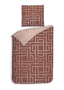 HNL Komplet pościeli twillowej "Roja" w kolorze brązowym ze sklepu Limango Polska w kategorii Pościele - zdjęcie 189156553