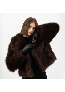 Wojas Czarne Skórzane Rękawiczki Damskie Z Podszewką Antybakteryjną ze sklepu Wojas w kategorii Rękawiczki damskie - zdjęcie 189159462