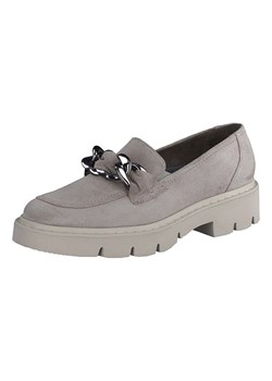 Paul Green Skórzane mokasyny w kolorze szarym ze sklepu Limango Polska w kategorii Mokasyny damskie - zdjęcie 189159670