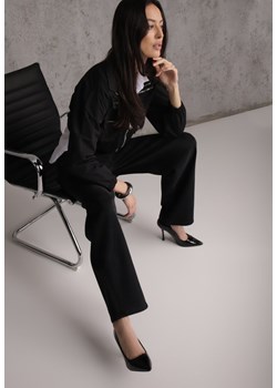 Czarne Jeansy Barrel Fit High Waist z Bawełną Rolimia ze sklepu renee.pl w kategorii Jeansy damskie - zdjęcie 189160022